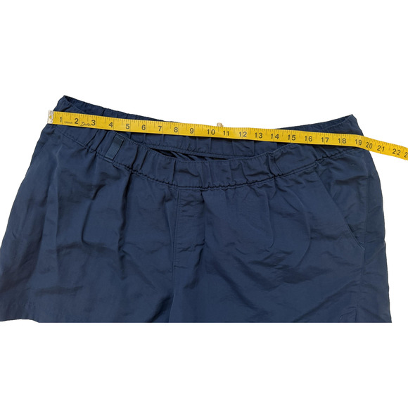 The North Face Shorts Womens 2XL Navy Blue Elastic Waist Pull-On Hiking Outdoors - Picture 4 of 6